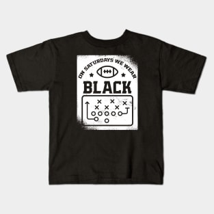 On Saturdays We Wear Black // Vintage School Spirit // Go Black Kids T-Shirt